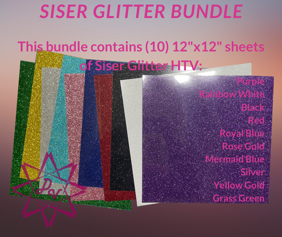 10 x 12 HTV Glitter Sheets