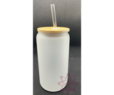 16 Oz  Glass Sublimation Can