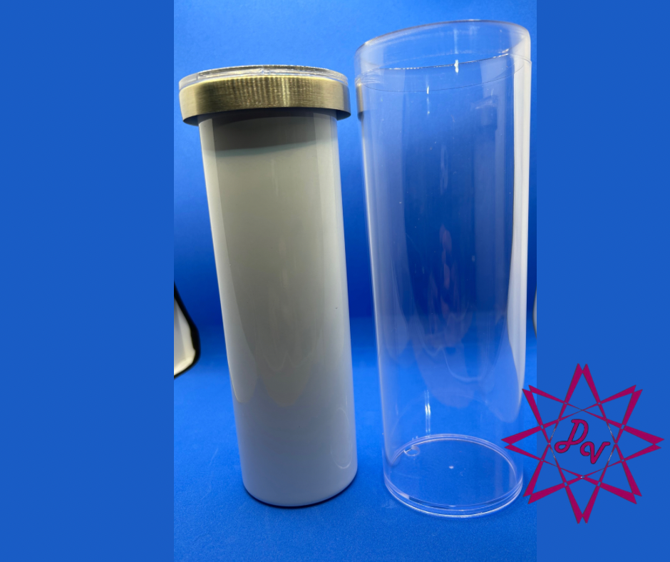 Blank 20 ounce clear snow globe glass cup for sublimation
