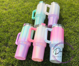 40 Ounce OMBRE Holographic Sublimation Tumblers
