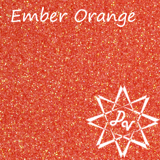 Siser Glitter Heat Transfer Vinyl - Neon Orange HTV