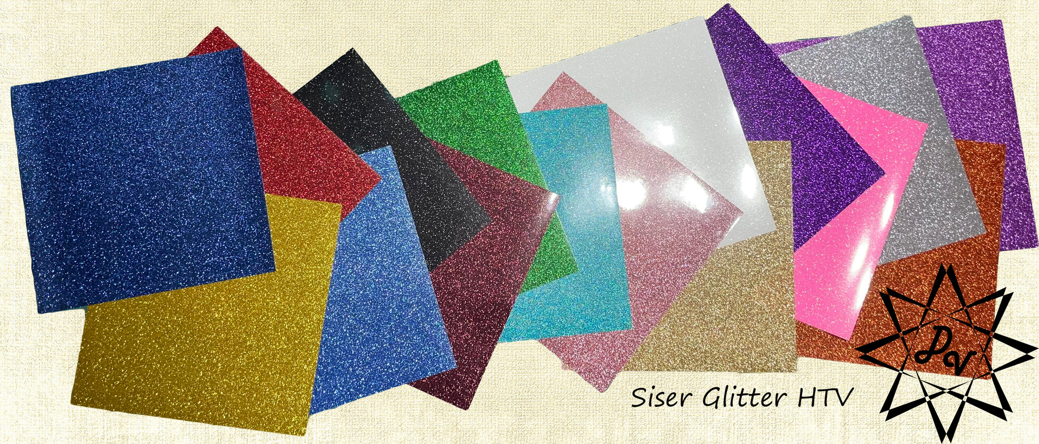 Siser Glitter HTV Rainbow White Choose Your Length