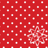 Red/White Polka Dot Printed HTV