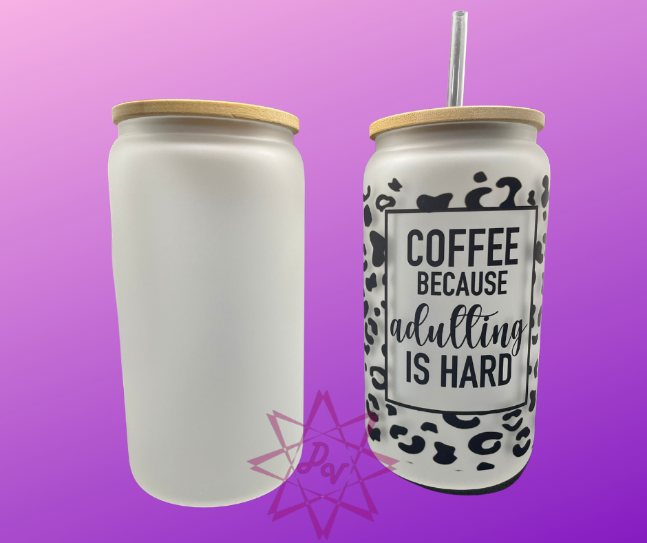 Sublimation Glass can cups – The Bling Bakery