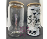 20 Oz  Glass Sublimation Can