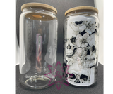 16 Oz  Glass Sublimation Can