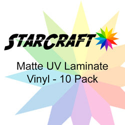 StarCraft Matte UV Laminate (10-Pack 8.5”x11” Sheets)