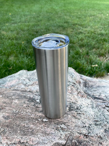 20 Oz Skinny (non-tapered) Stainless Tumbler