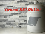 Oracal 851 Sparkling Glitter Metallic Permanent Adhesive Vinyl SOLD BY THE FOOT